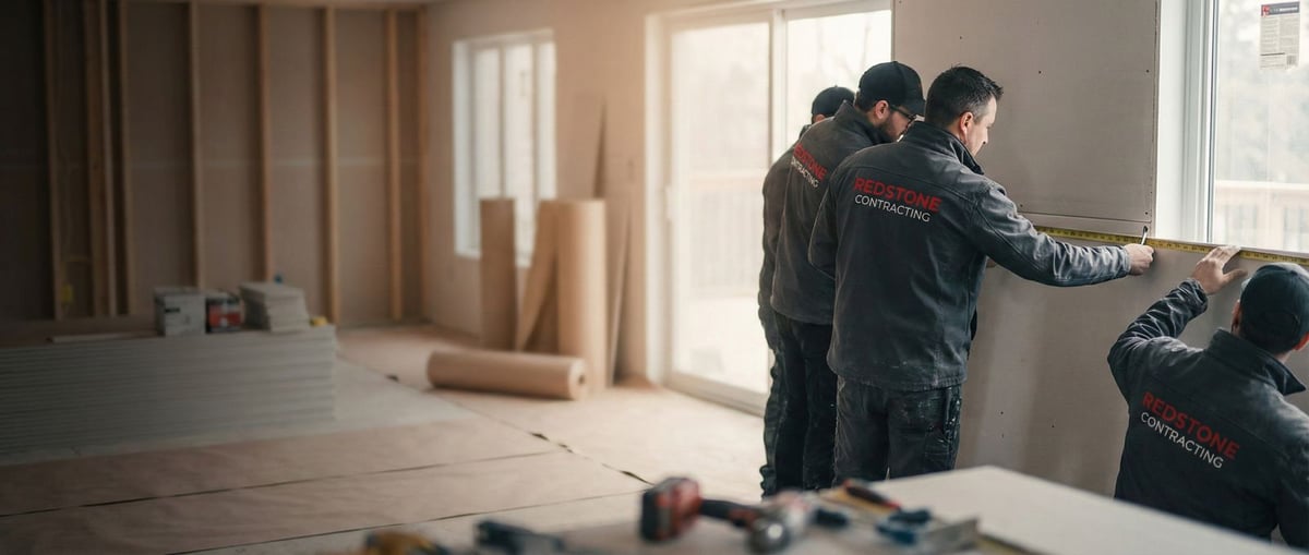 Red Stone Contracting renovation project in progress