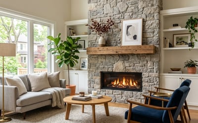 Fireplace Renovation in Toronto: Gas Conversion, Stone Surround, Mantel Ideas and 2026 Costs
