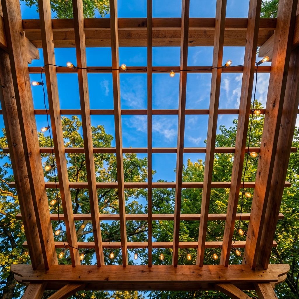 An extreme macro photograph showing the highly realistic, deep wood-grain texture of a premium composite decking board alongside a hidden fastener clip system that eliminates surface screws.