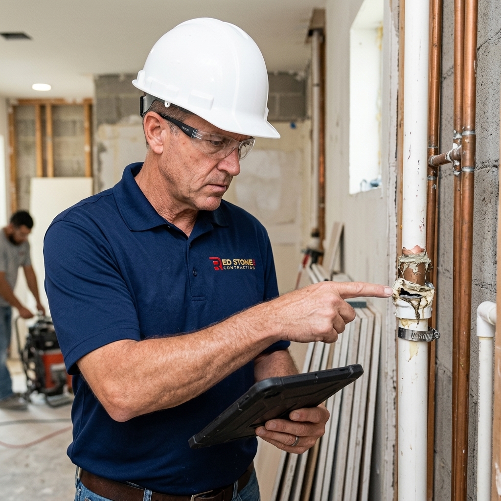 A highly specialized carpenter meticulously installing heavy-duty metal resilient sound isolation channels onto a ceiling to completely decouple the massive drywall from the vibrating floor joists above.