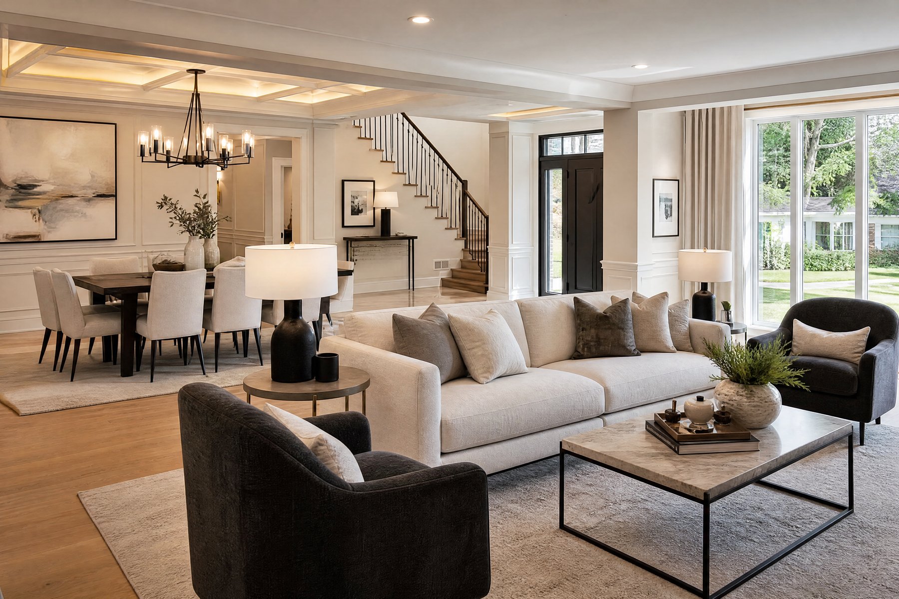 Completed home renovation by Red Stone Contracting in Halton Region