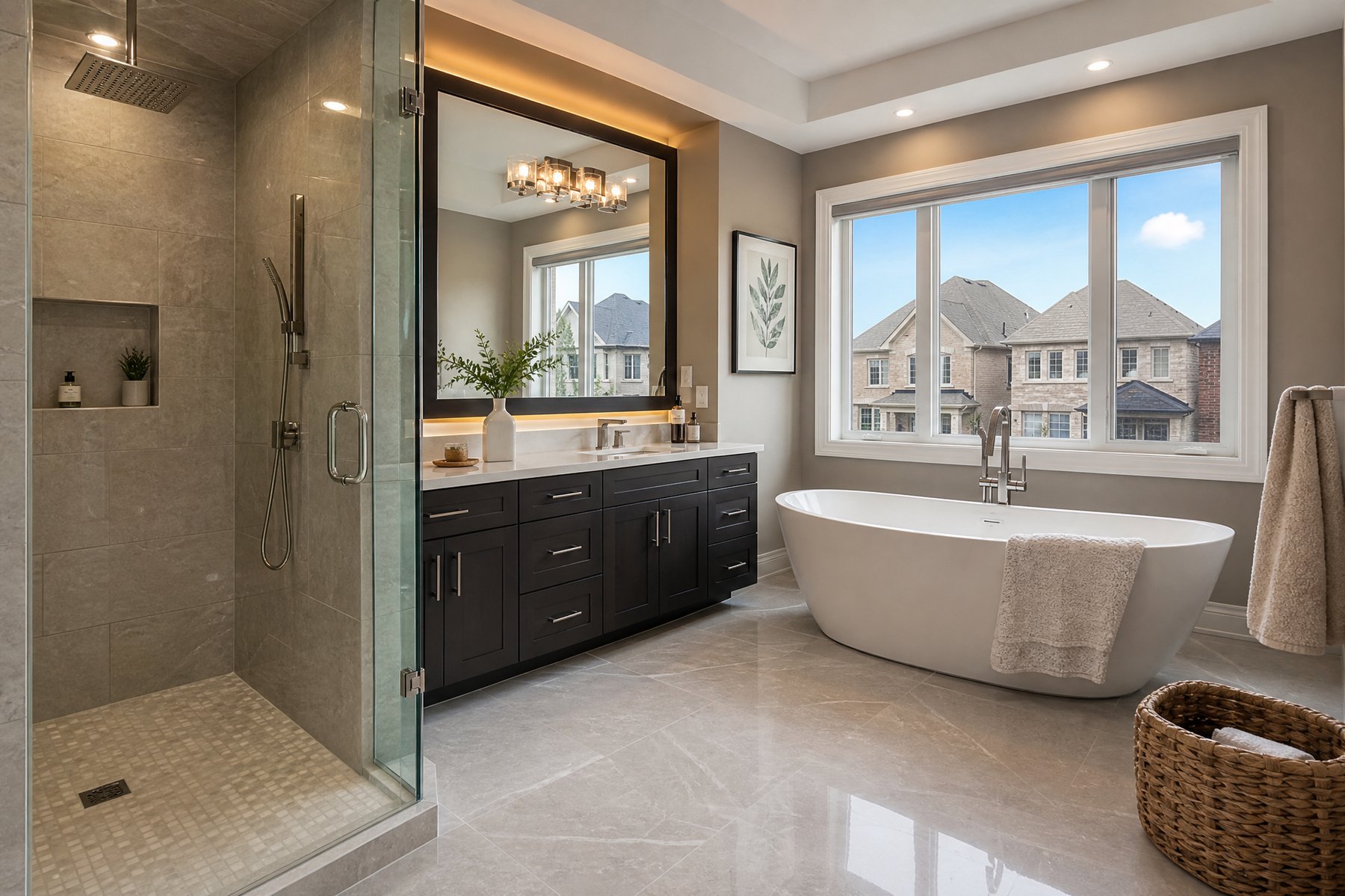 Completed home renovation by Red Stone Contracting in Peel Region