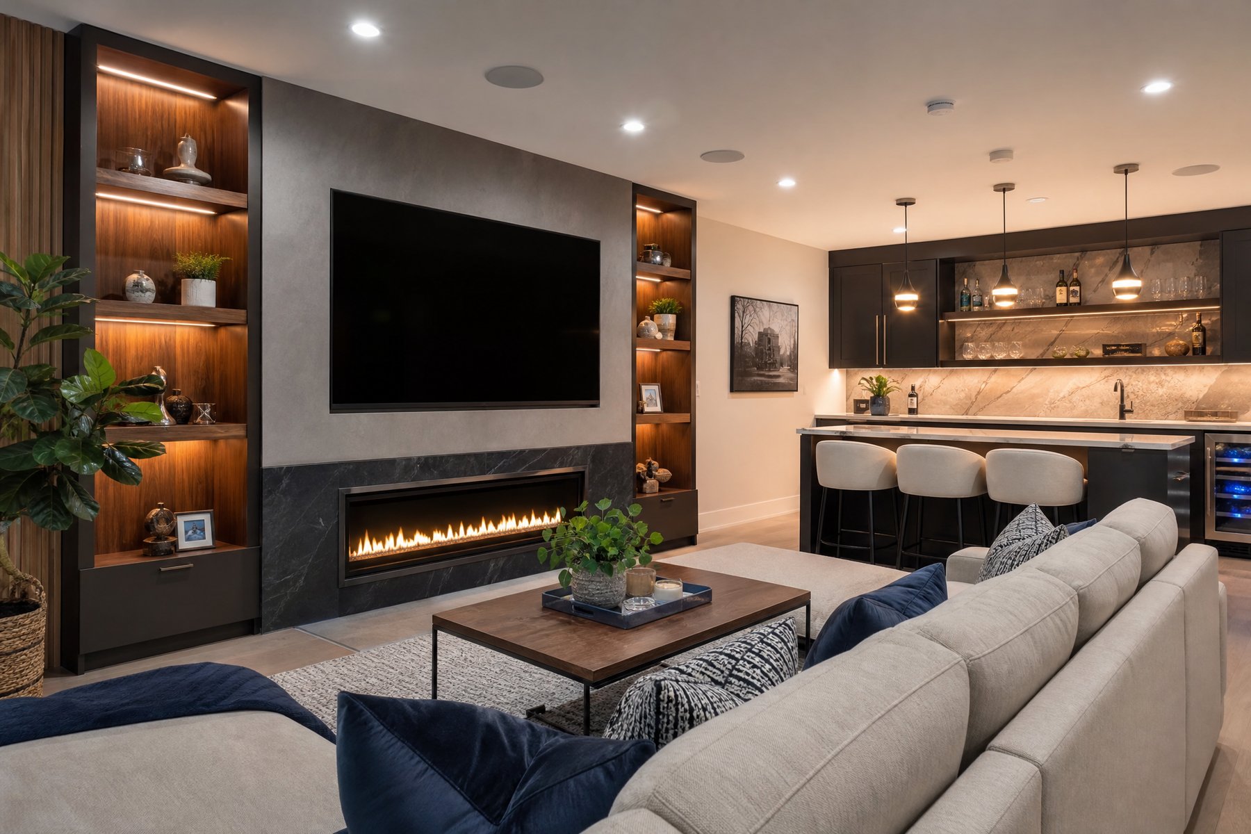 Completed home renovation by Red Stone Contracting in Mississauga