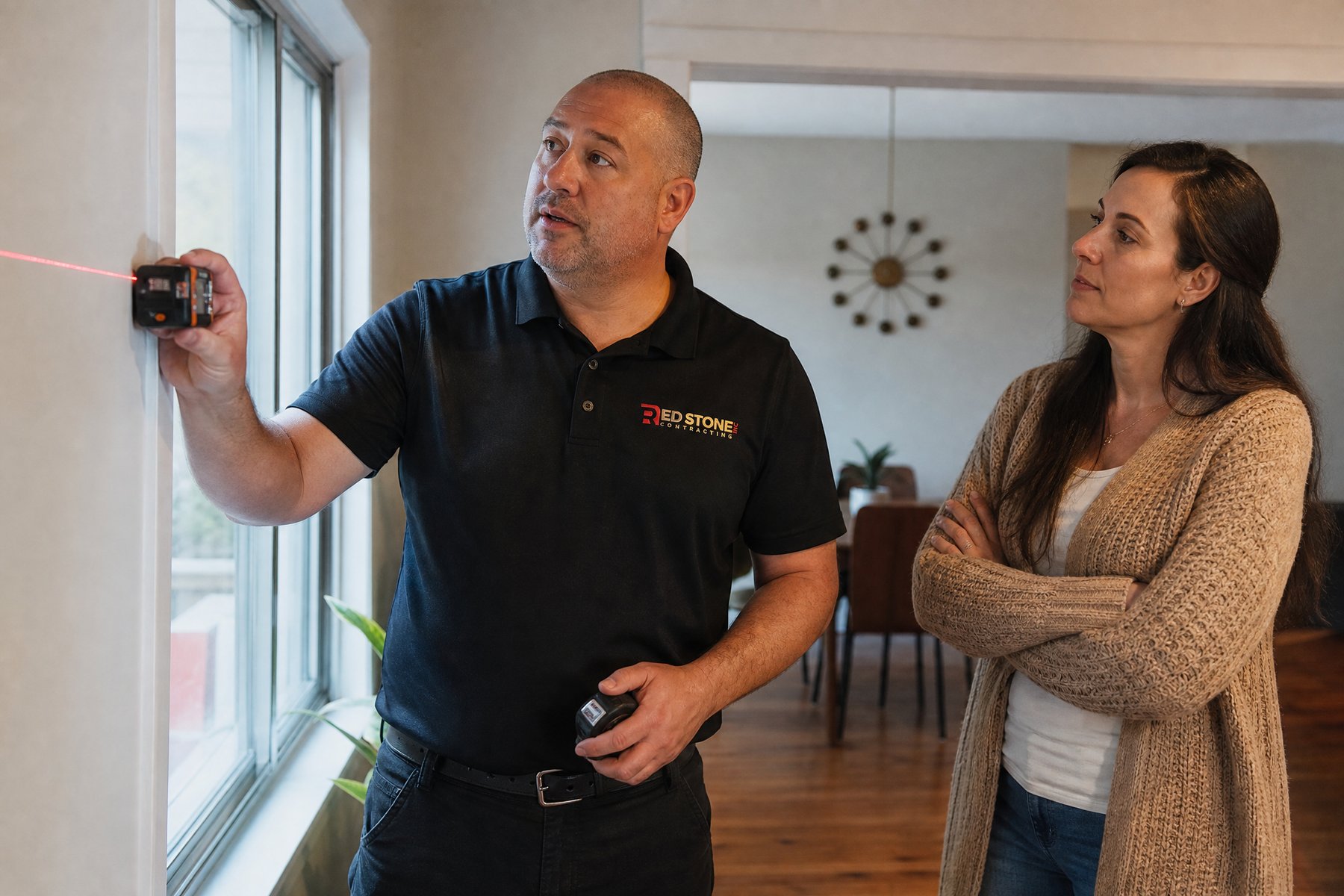 Red Stone Contracting consultation with homeowners in North York