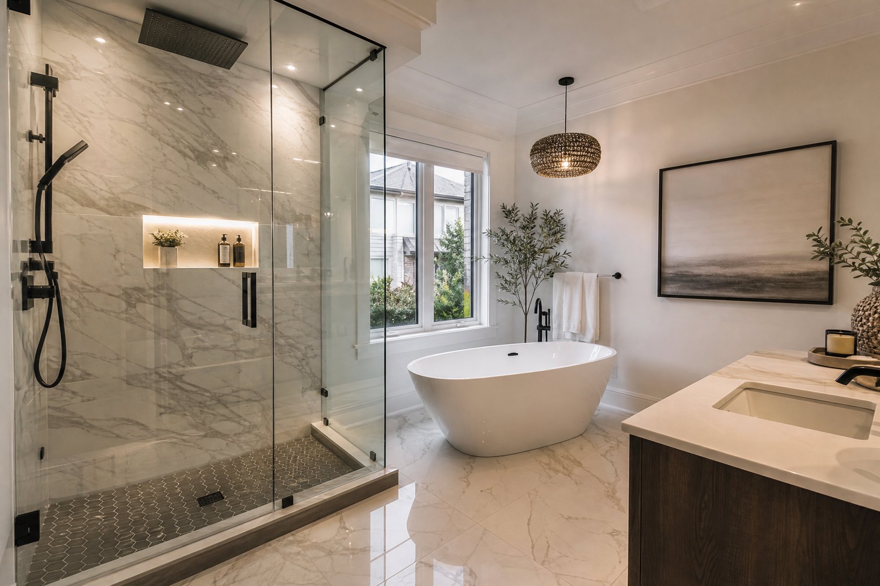 Completed home renovation by Red Stone Contracting in Vaughan