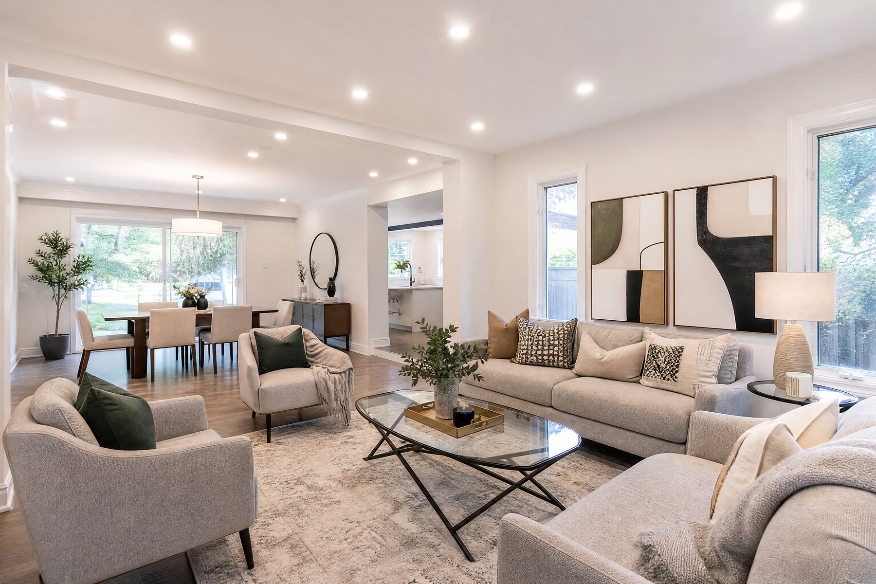 Completed home renovation by Red Stone Contracting in Richmond Hill