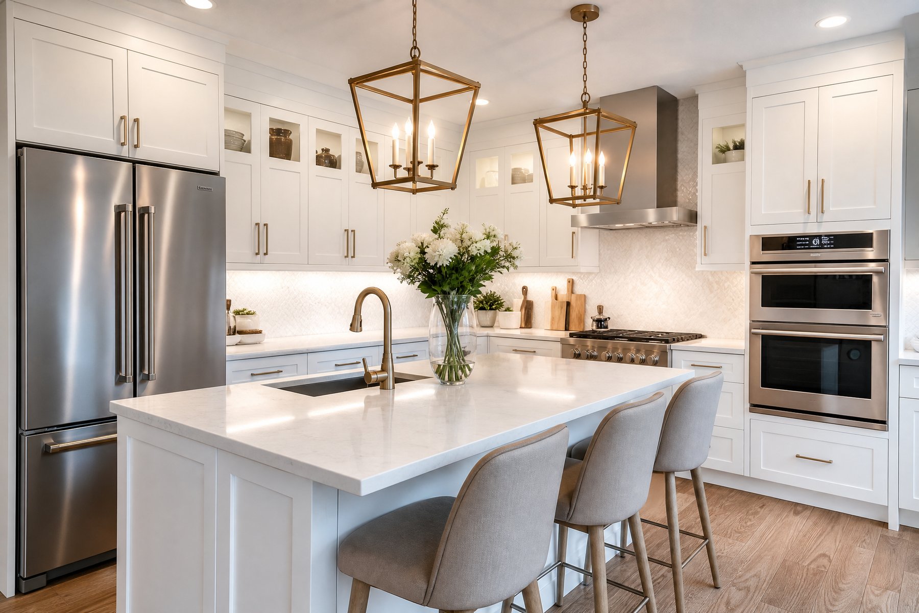 Completed home renovation by Red Stone Contracting in Ajax