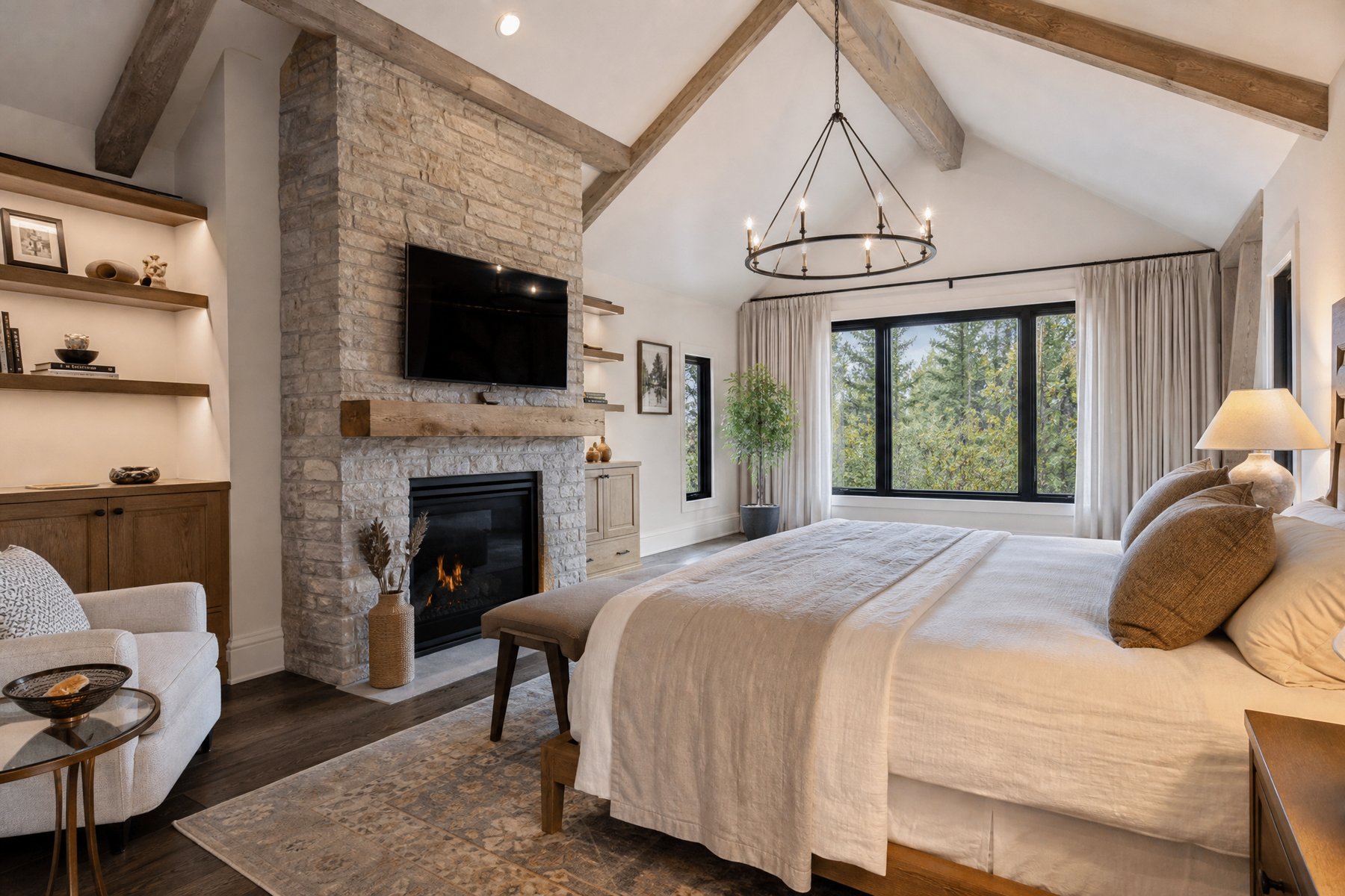 Completed home renovation by Red Stone Contracting in Uxbridge