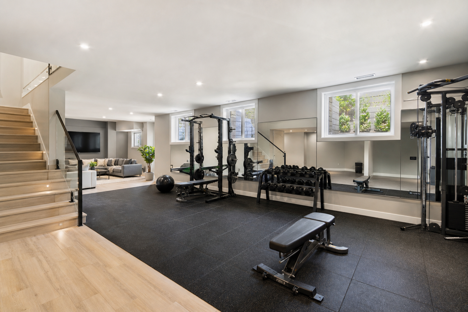 Basement renovation by Red Stone Contracting