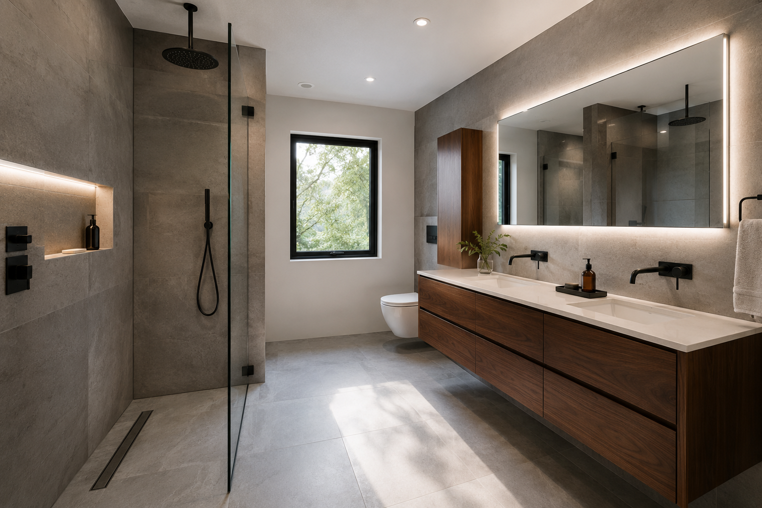 Bathroom renovation by Red Stone Contracting