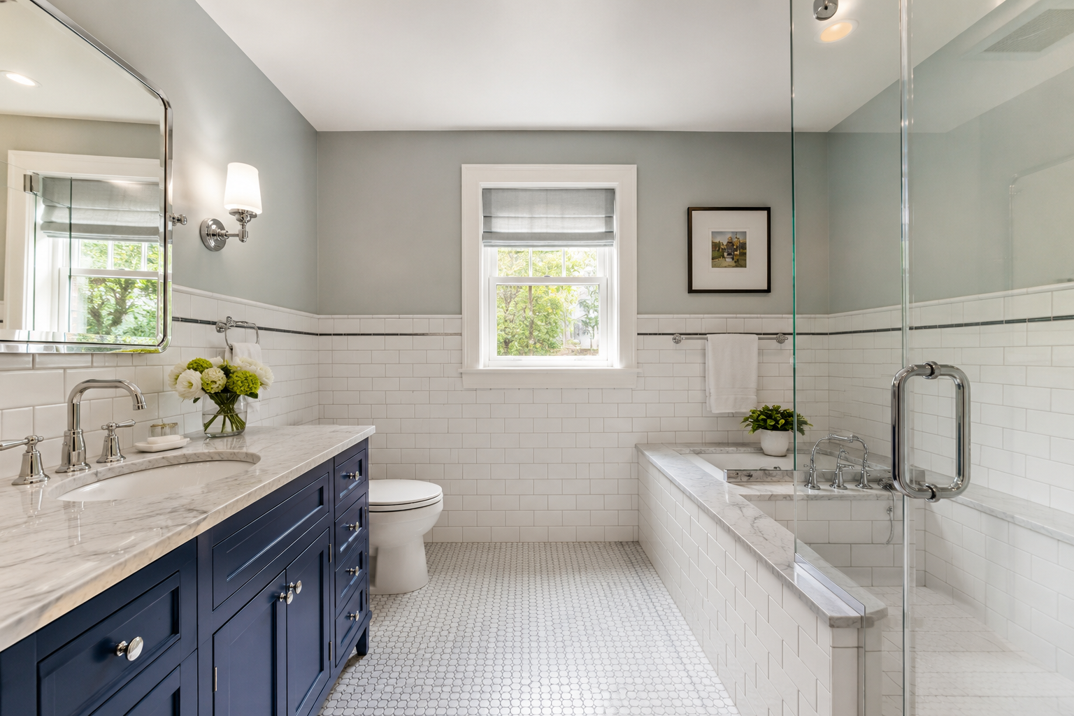 Bathroom renovation by Red Stone Contracting