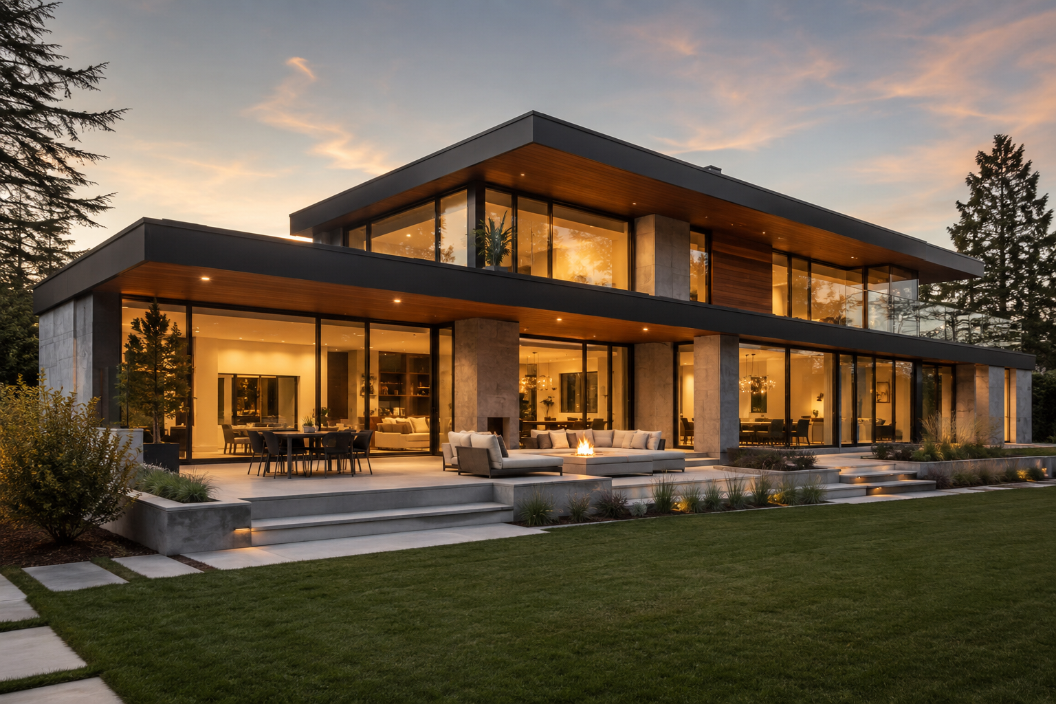 Custom home build by Red Stone Contracting
